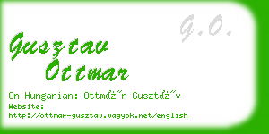 gusztav ottmar business card